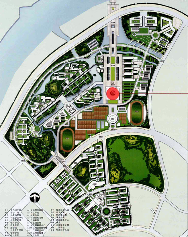 中山大学东校区地图