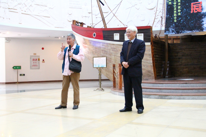 家乡情缘——记62级校友陈珍书山水画展 