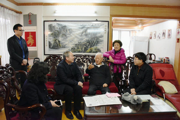 中科院广州分院领导、校领导春节前夕看望慰问我院陈小明、计亮年、苏锵三位院士 