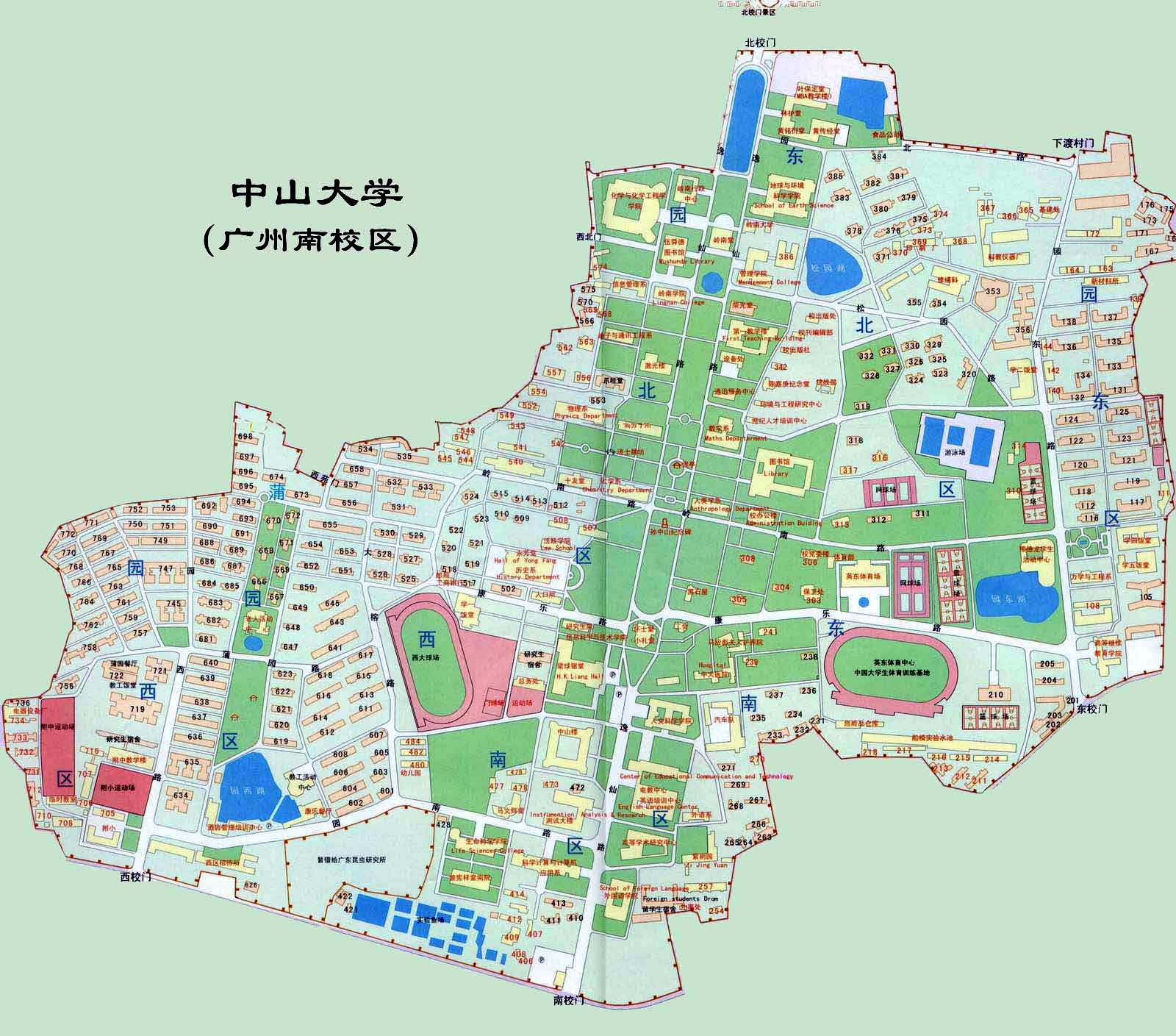 中山大学南校区地图